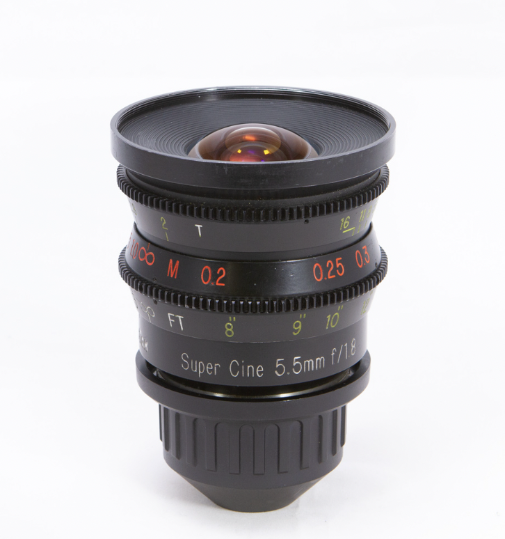 Optex 5.5mm T2 Wide Angle S16 Lens — Greenwood Cinema Rentals